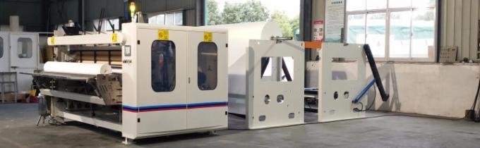 PLC Wallboard กรอกลับเครื่องทำเนื้อเยื่อห้องน้ำ 7.5KW 2 Stands 4