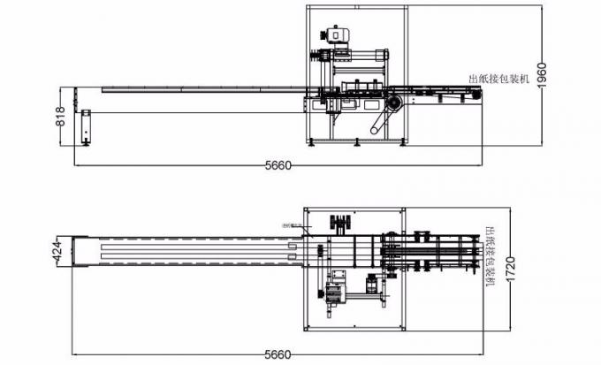 PLC Wallboard กรอกลับเครื่องทำเนื้อเยื่อห้องน้ำ 7.5KW 2 Stands 12