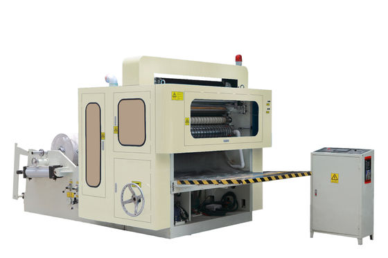 PLC W พับได้ 225 มม. ขนาด 1300 แผ่น / นาทีเครื่องทำกระดาษทิชชู่