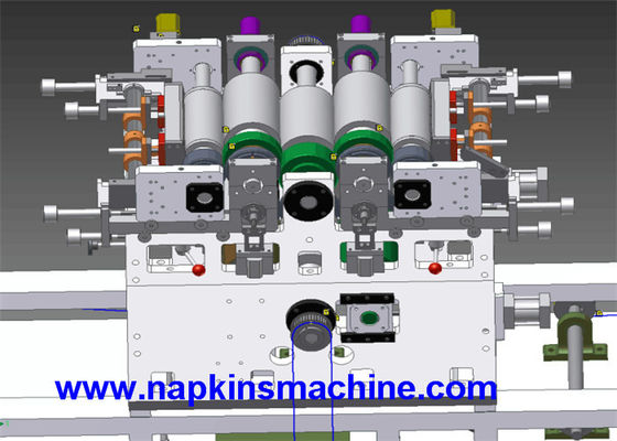 เครื่องพิมพ์ผ้าเช็ดปาก Siemens PLC, เครื่องพิมพ์ผ้าเช็ดปากดิจิตอล 1200 ชิ้น / นาที