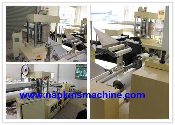 7.5KW 4 พับ 330mm กระดาษทิชชูเครื่องทำกระดาษเช็ดปาก