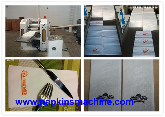 1600 Sheets / Min 430mm Dinner Napkin เครื่องพับ