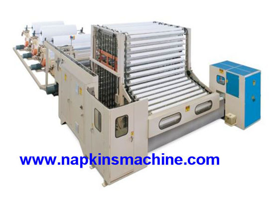 380V 3 PH 7.5KW สายการผลิตม้วนห้องน้ำอัตโนมัติ
