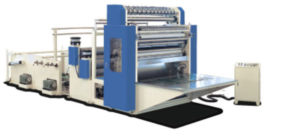 ใบรับรอง CE 380V Interfold V พับเครื่องจักรกระดาษทิชชู