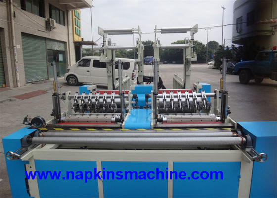 200 ม. / นาที 380V เครื่องม้วน Slitter อัตโนมัติ / เครื่องผลิตเนื้อเยื่อ
