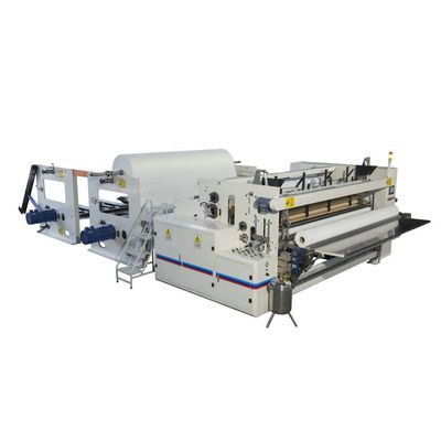 เครื่องตัดม้วนกระดาษ PLC ความกว้าง 200 ม. / นาที 3500 มม