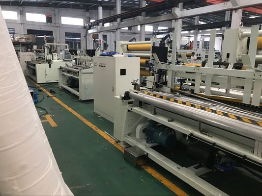 Nonwoven Slitting Jumbo Roll Toilet Roll เครื่องทำ