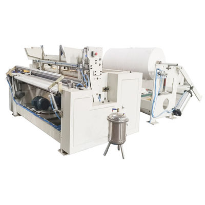 นิวเมติก Rewinder HMI Toilet Roll Making Machine 500m / Min
