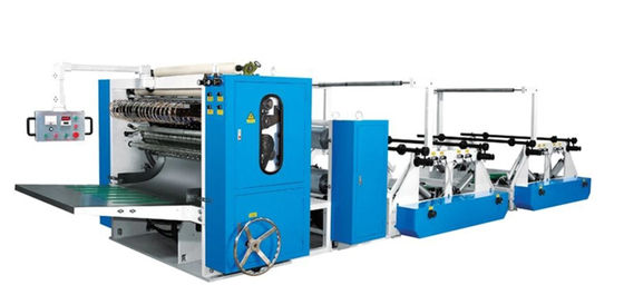 7.5KW JOG สายการผลิตกระดาษเช็ดหน้าด้วยเครื่องจักรบรรจุภัณฑ์