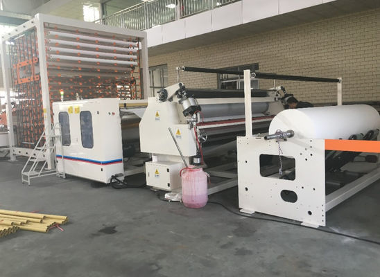 เครื่องม้วนกระดาษทิชชู่กว้าง 200 ม. / นาที 3500 มม. 7.5KW พร้อมการตัด