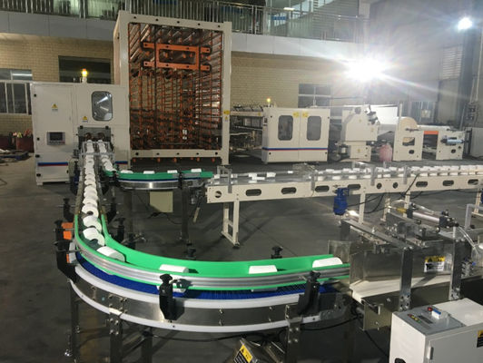 เครื่องทำม้วนห้องน้ำกว้าง 1400 มม. 200m / นาที 15KW พร้อมการตัด