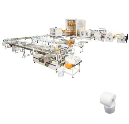 เครื่องบรรจุม้วนห้องน้ำหน้าจอสัมผัส PLC